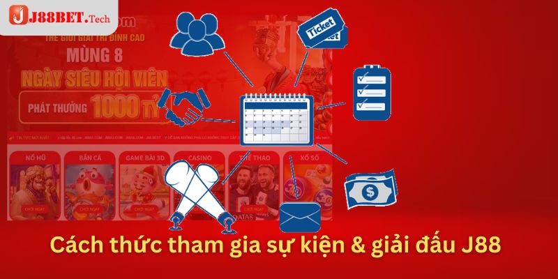 Cách thức tham gia sự kiện & giải đấu J88