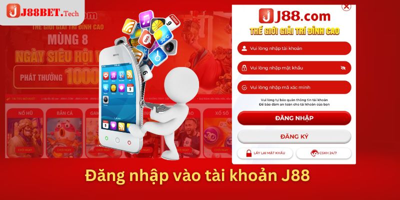 Đăng nhập vào tài khoản J88