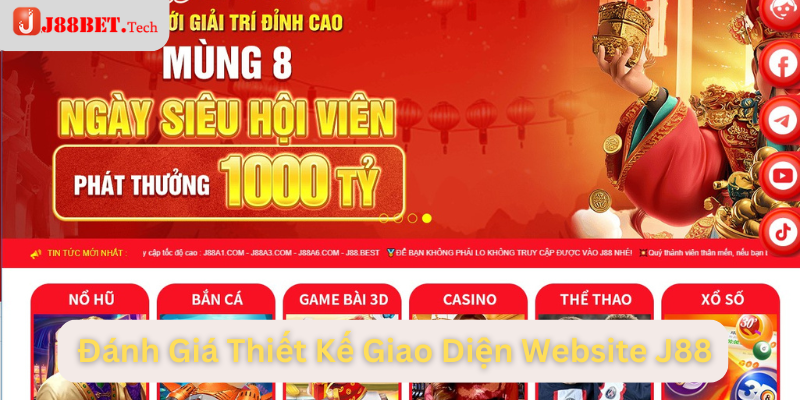 Đánh Giá Thiết Kế Giao Diện Website J88